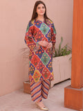 Multi MH Cloth House Silk Printed Stitched 2-Piece Suit-Satrangi