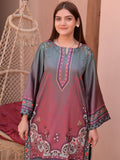 Pink Green MH Cloth House Silk Printed Stitched 2-Piece Suit-Darakhshaan