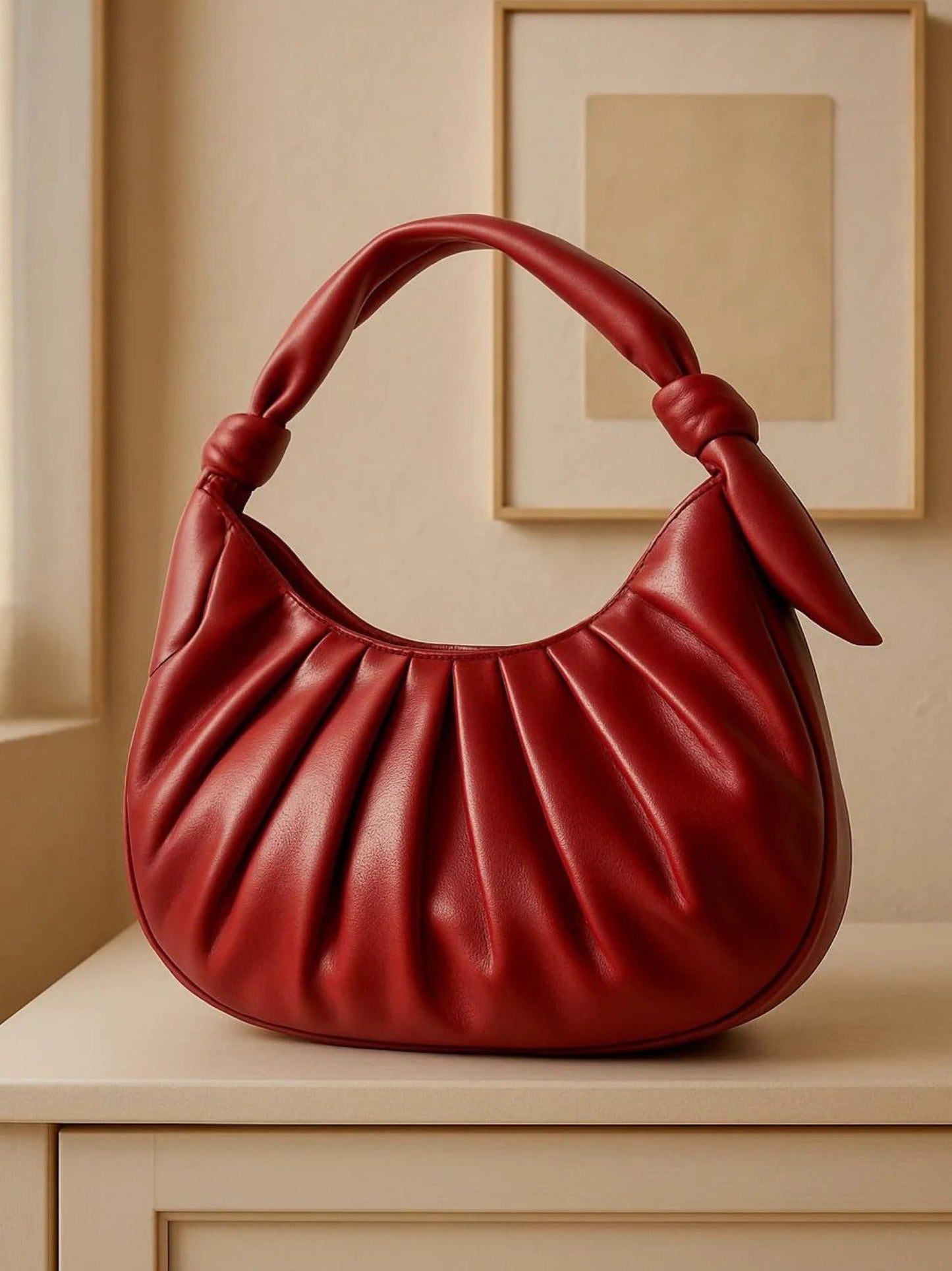 Maroon Zebaish Collection Shoulder Bag-ZB-030