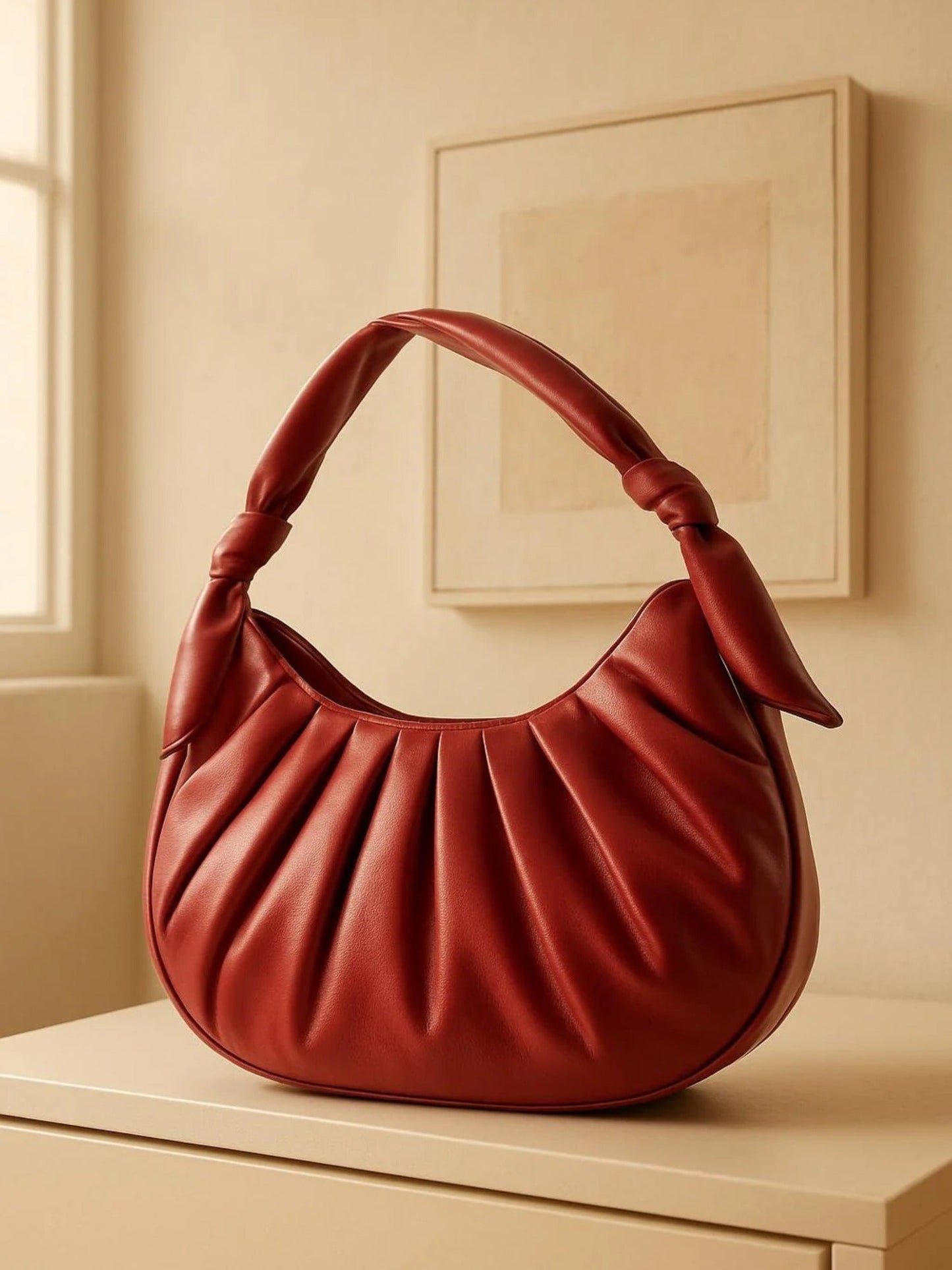 Maroon Zebaish Collection Shoulder Bag-ZB-030