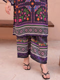 Purple MH Cloth House Silk Printed Stitched 2-Piece Suit-Lataafat