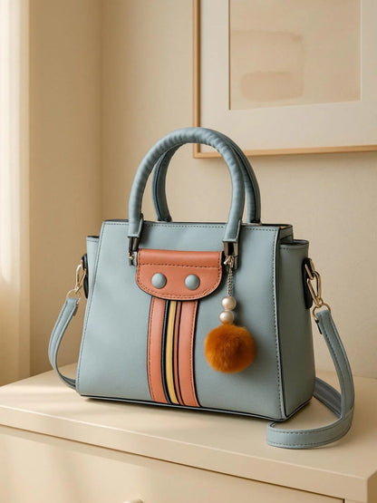 Blue Zebaish Collection Hand Bag-ZB-023