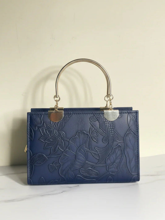 Blue Zebaish Collection Hand Bag-ZB-020