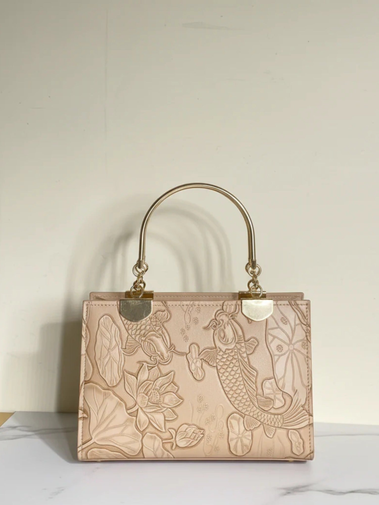 Beige Zebaish Collection Hand Bag-ZB-019