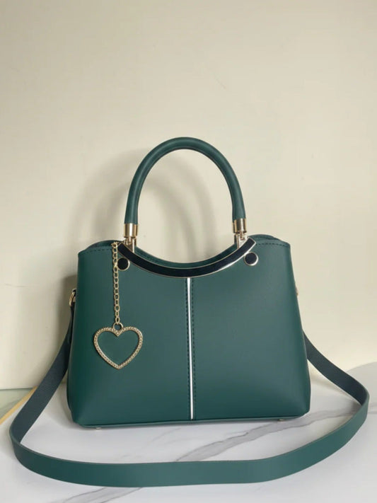 Green Zebaish Collection Hand Bag-ZB-018