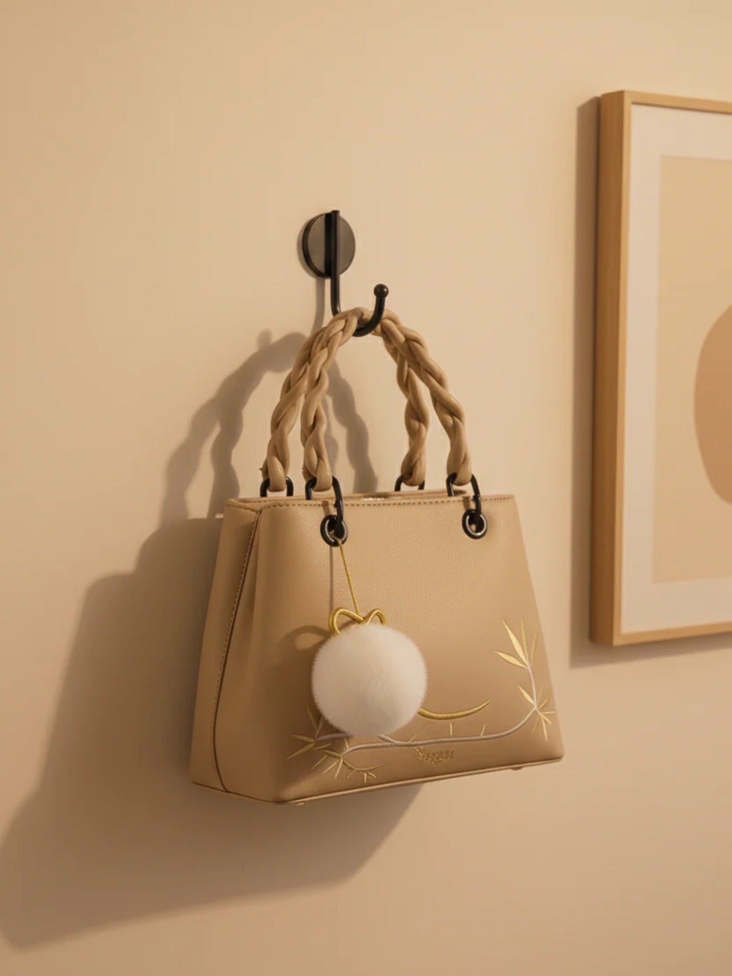 Beige Zebaish Collection Hand Bag-ZB-015