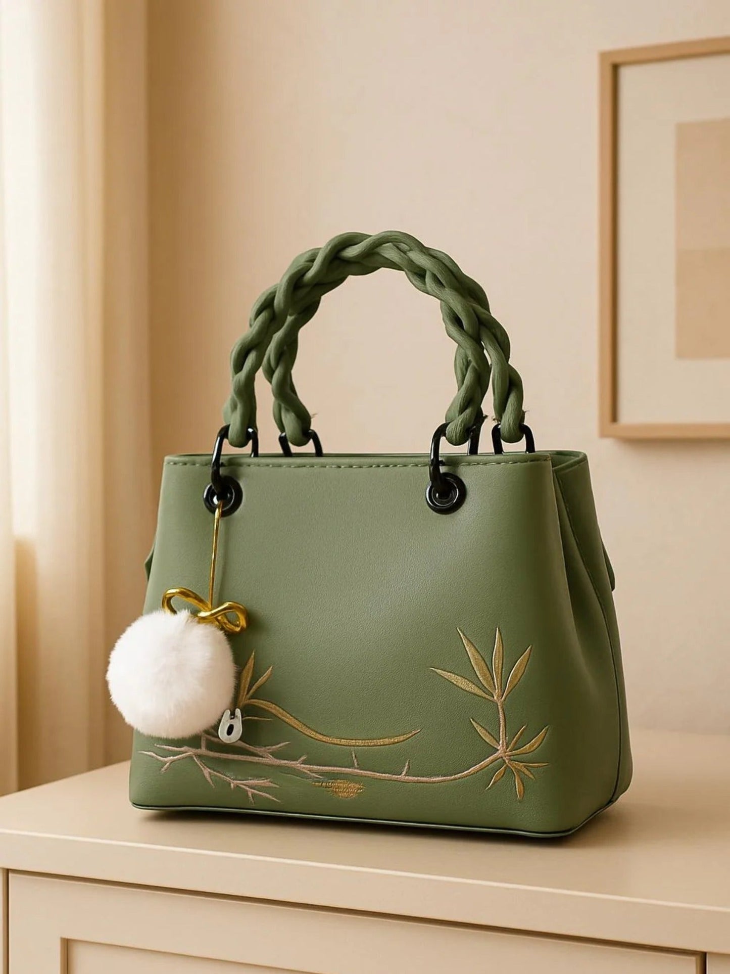 Olive Zebaish Collection Hand Bag-ZB-014