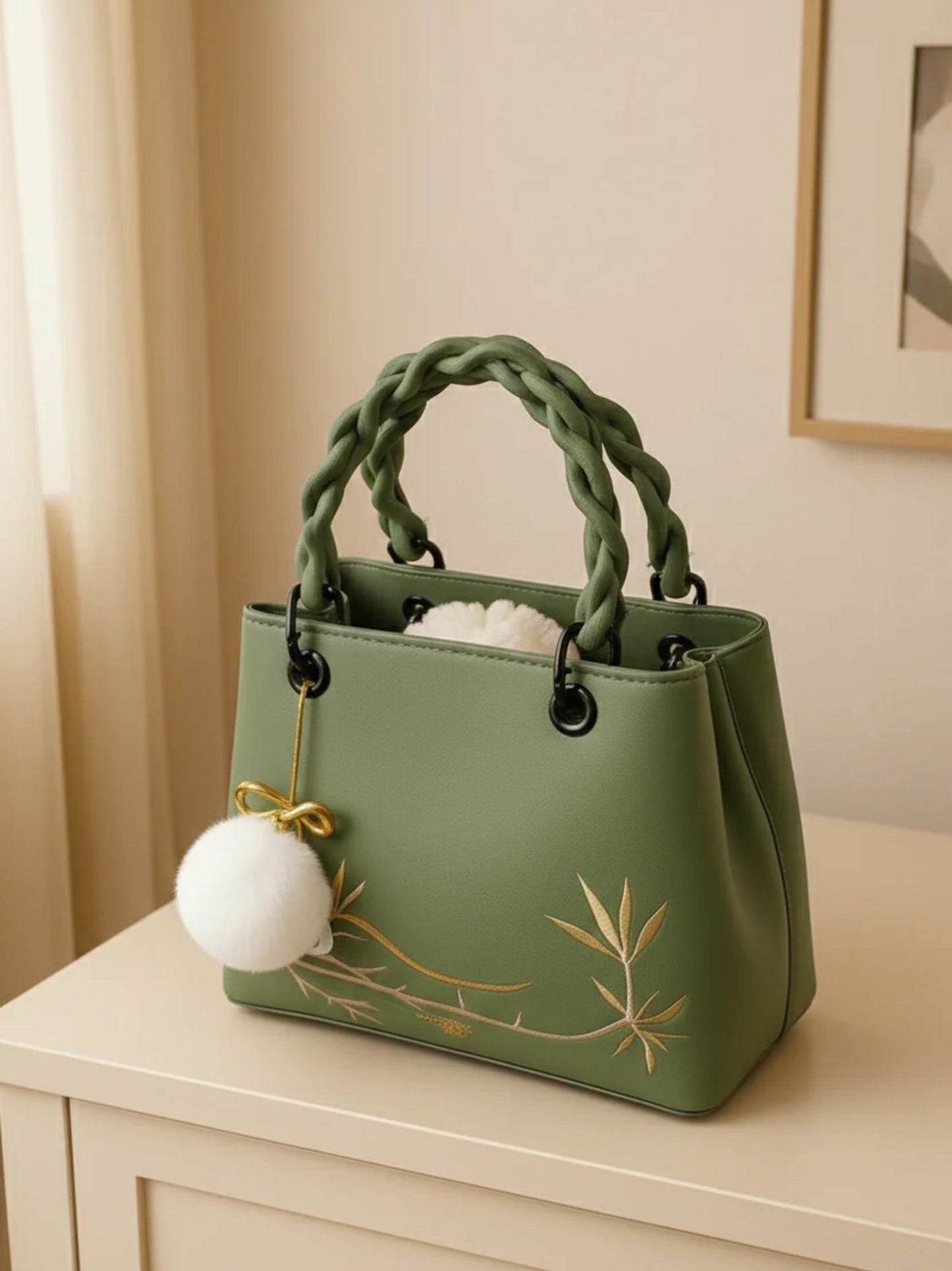 Olive Zebaish Collection Hand Bag-ZB-014