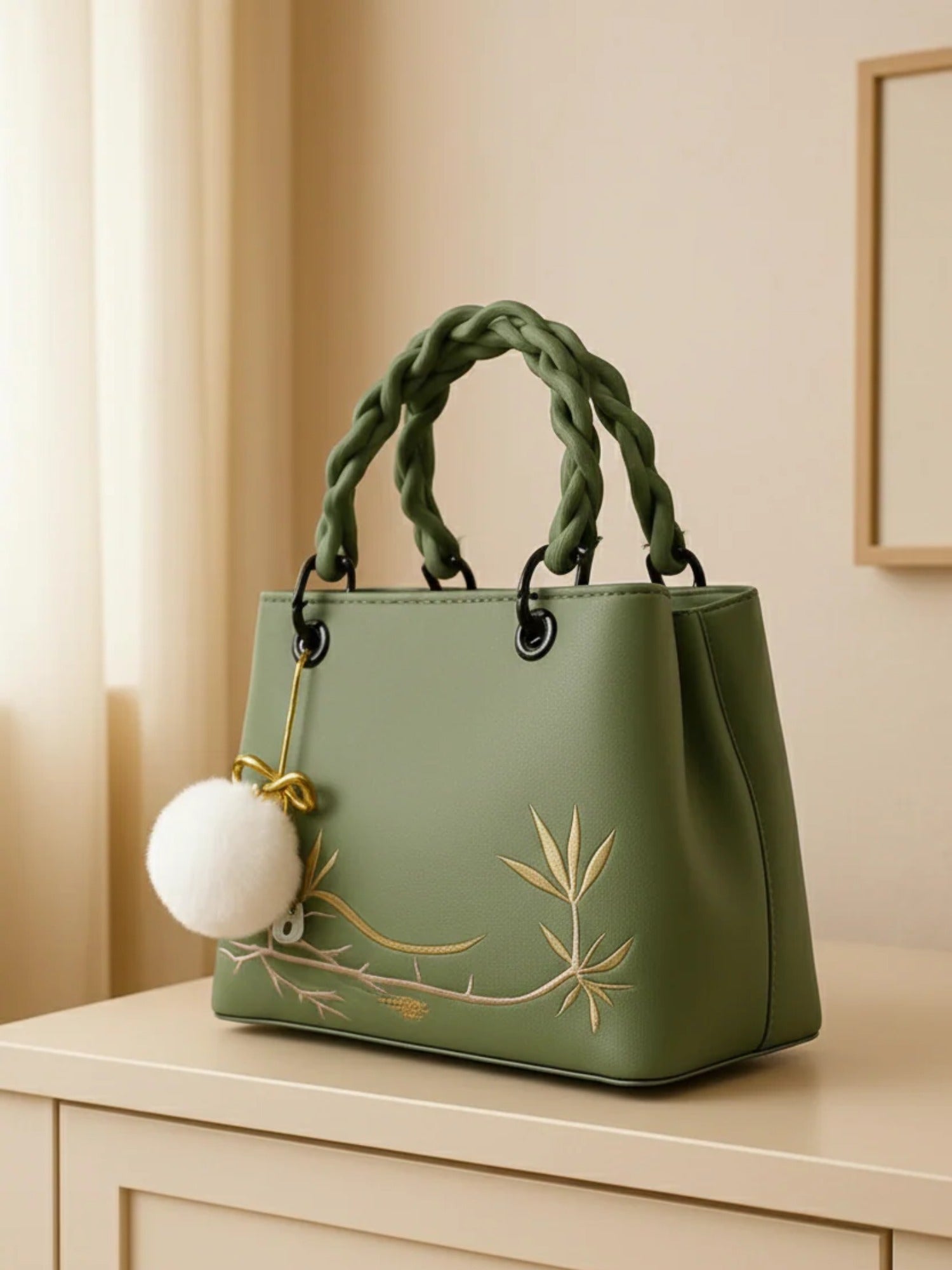 Olive Zebaish Collection Hand Bag-ZB-014