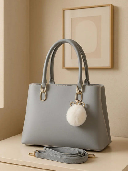 Grey Zebaish Collection Hand Bag-ZB-007