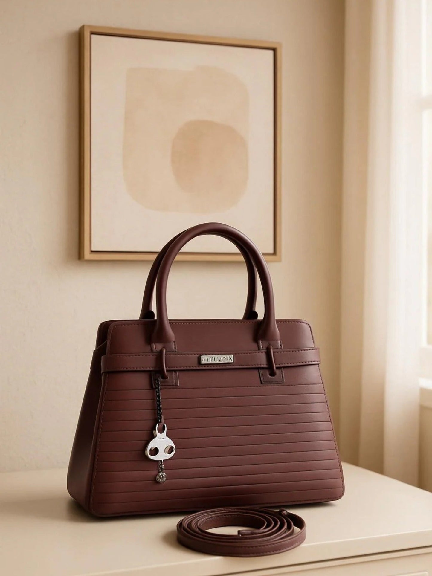 Maroon Zebaish Collection Hand Bag-ZB-005