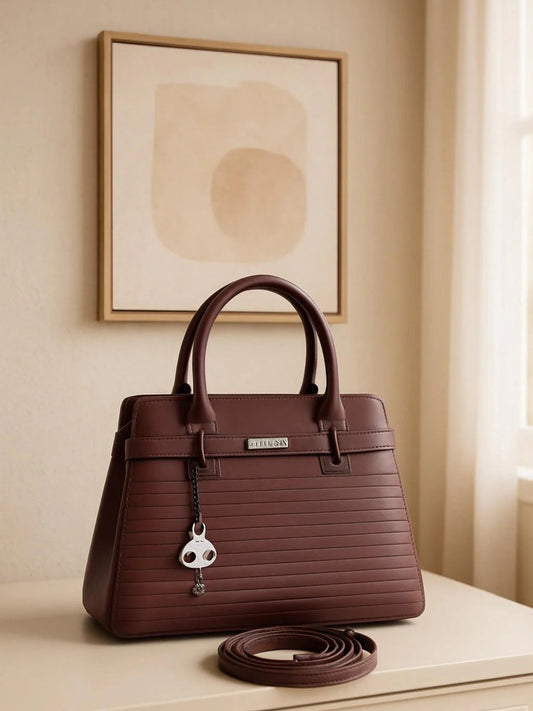 Maroon Zebaish Collection Hand Bag-ZB-005
