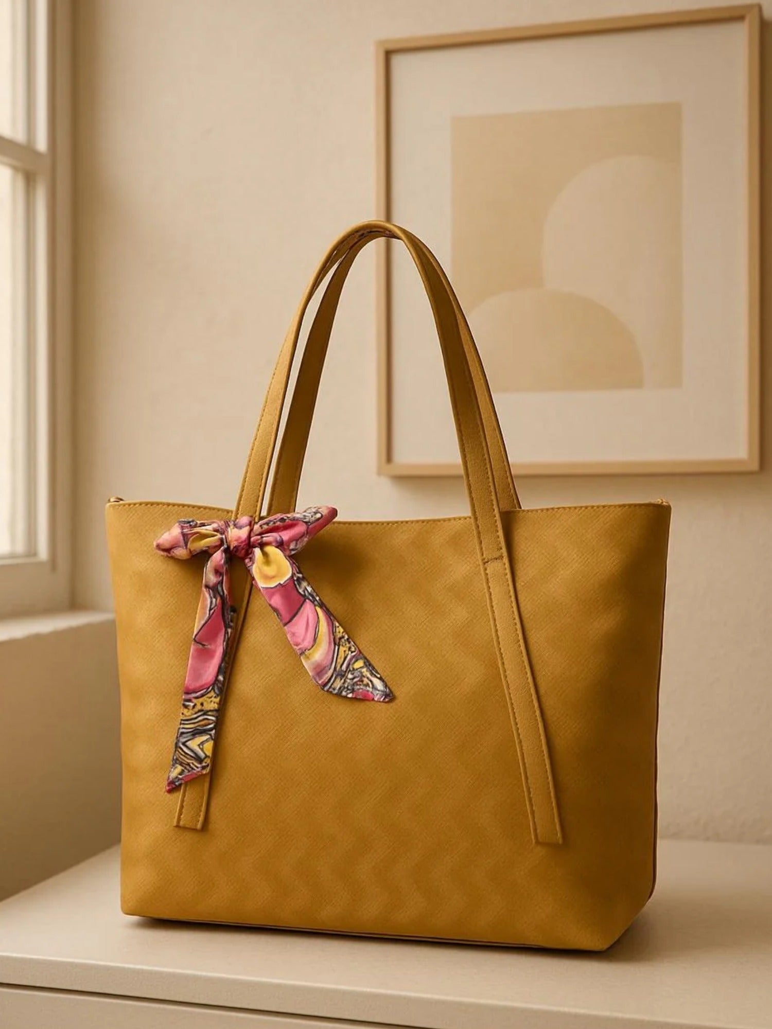 Yellow Zebaish Collection Tote Bag-ZB-003