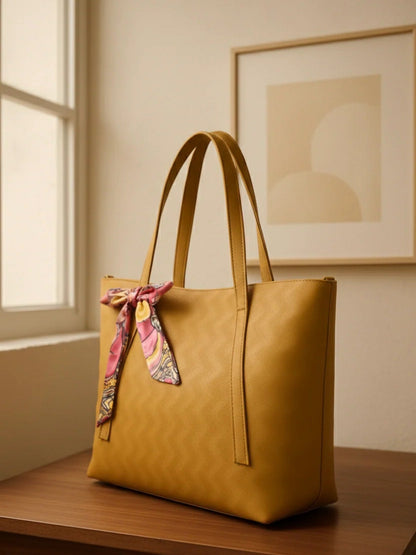 Yellow Zebaish Collection Tote Bag-ZB-003