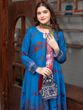 Blue MH Cloth House Blended Lawn Printed Stitched 2-Piece Suit-Falak Ara
