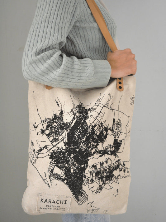 MappedPK Karachi Mapped Tote Bag