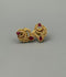 H&A Jewellery Indian Rajwari Gold Polished Stud Earrings