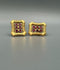 H&A Jewellery Indian Rajwari Gold Polished Stud Earrings