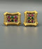 H&A Jewellery Indian Rajwari Gold Polished Stud Earrings