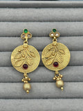 Golden H&A Jewellery Indian Rajwari Gold Polished Earrings