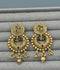 H&A Jewellery Indian Rajwari Gold Polished Earrings with Semi-Precious Stones