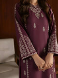 Purple Silai Libas Linen Embroidered Stitched 2-Piece Suit-Deep Sapphire