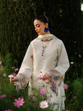 White-Mahnur Morbagh Luxury Lawn'26 Embroidered Stitched 3-Piece Suit-M-03