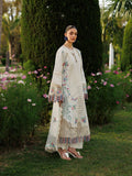 White-Mahnur Morbagh Luxury Lawn'26 Embroidered Unstitched 3-Piece Suit-M-03