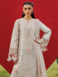 Cream-Mahnur Morbagh Luxury Lawn'26 Embroidered Unstitched 3-Piece Suit-M-07