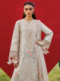 Cream-Mahnur Morbagh Luxury Lawn'26 Embroidered Stitched 3-Piece Suit-M-07
