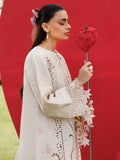 Cream-Mahnur Morbagh Luxury Lawn'26 Embroidered Unstitched 3-Piece Suit-M-07