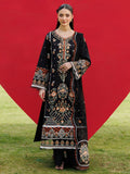 Black-Mahnur Morbagh Luxury Lawn'26 Embroidered Unstitched 3-Piece Suit-M-11