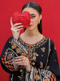 Black-Mahnur Morbagh Luxury Lawn'26 Embroidered Stitched 3-Piece Suit-M-11