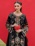 Black-Mahnur Morbagh Luxury Lawn'26 Embroidered Stitched 3-Piece Suit-M-11