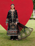 Black-Mahnur Morbagh Luxury Lawn'26 Embroidered Stitched 3-Piece Suit-M-11