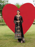 Black-Mahnur Morbagh Luxury Lawn'26 Embroidered Stitched 3-Piece Suit-M-11