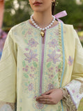 Yellow-Mahnur Morbagh Luxury Lawn'26 Embroidered Stitched 3-Piece Suit-M-12
