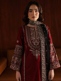 Maroon Ayat Closet Linen Embroidered Stitched 3-Piece Suit-Ayyat