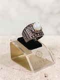 White-Orya Jewellery Adjustable Ring-R0037