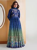 Blue Green Binilyas Amour Luxury Lawn'26 Embroidered Unstitched 3-Piece Suit-189-A