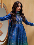 Blue Green Binilyas Amour Luxury Lawn'26 Embroidered Unstitched 3-Piece Suit-189-A