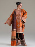 Orange Brown Binilyas Amour Luxury Lawn'26 Embroidered Unstitched 3-Piece Suit-183-A
