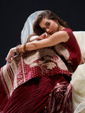 Maroon Binilyas Amour Luxury Lawn'26 Embroidered Unstitched 3-Piece Suit-185-A