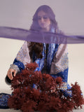 Blue Lilac Binilyas Amour Luxury Lawn'26 Embroidered Unstitched 3-Piece Suit-182-B
