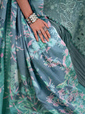 Grey Binilyas Amour Luxury Lawn'26 Embroidered Unstitched 3-Piece Suit-181-A