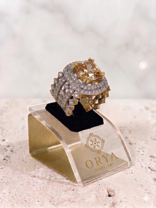 Champagne-Orya Jewellery Adjustable Ring-R0044