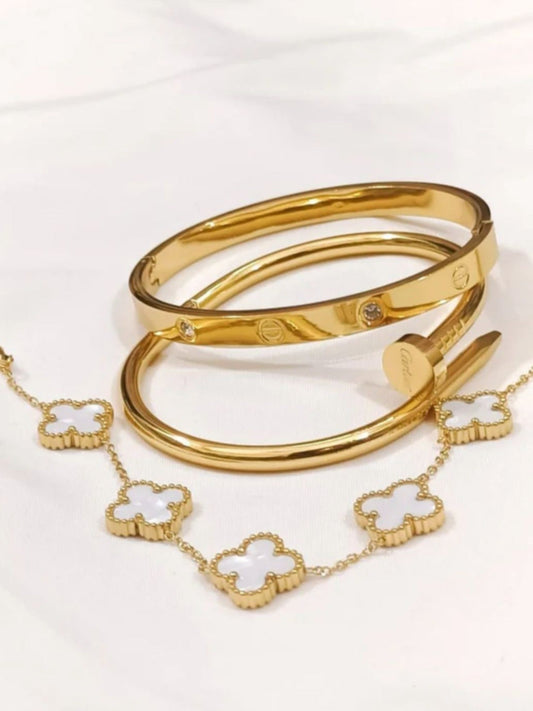 Golden Famus By Mahay Bracelet Pack of 3