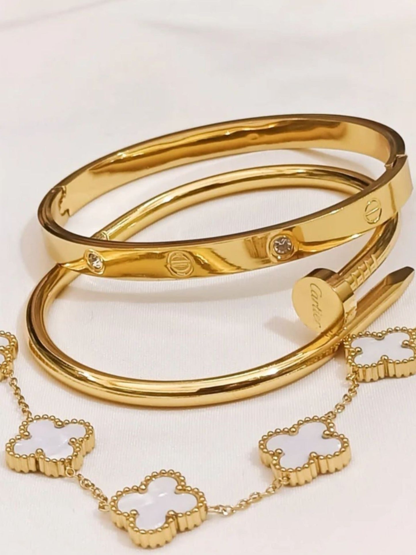 Golden Famus By Mahay Bracelet Pack of 3