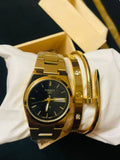 Golden Famus by Mahay Tissot Watch and Bracelet Set