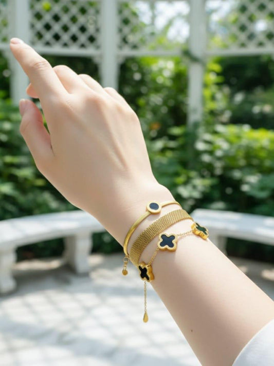 Golden Famus By Mahay Bracelet Pack of 3